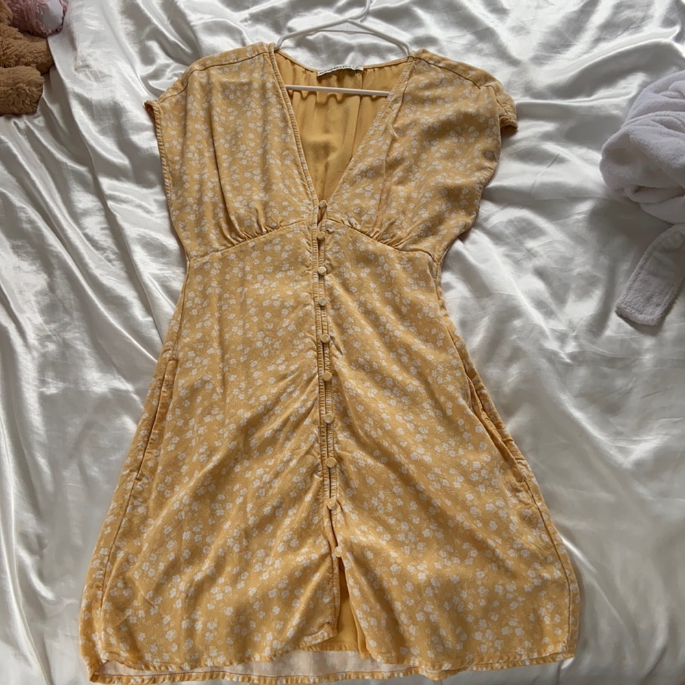 Abercrombie Yellow Floral Dress
